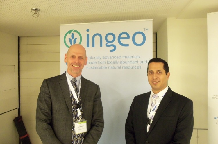 Steve Davies (left) and Vineet Dalal at the European Bioplastics conference