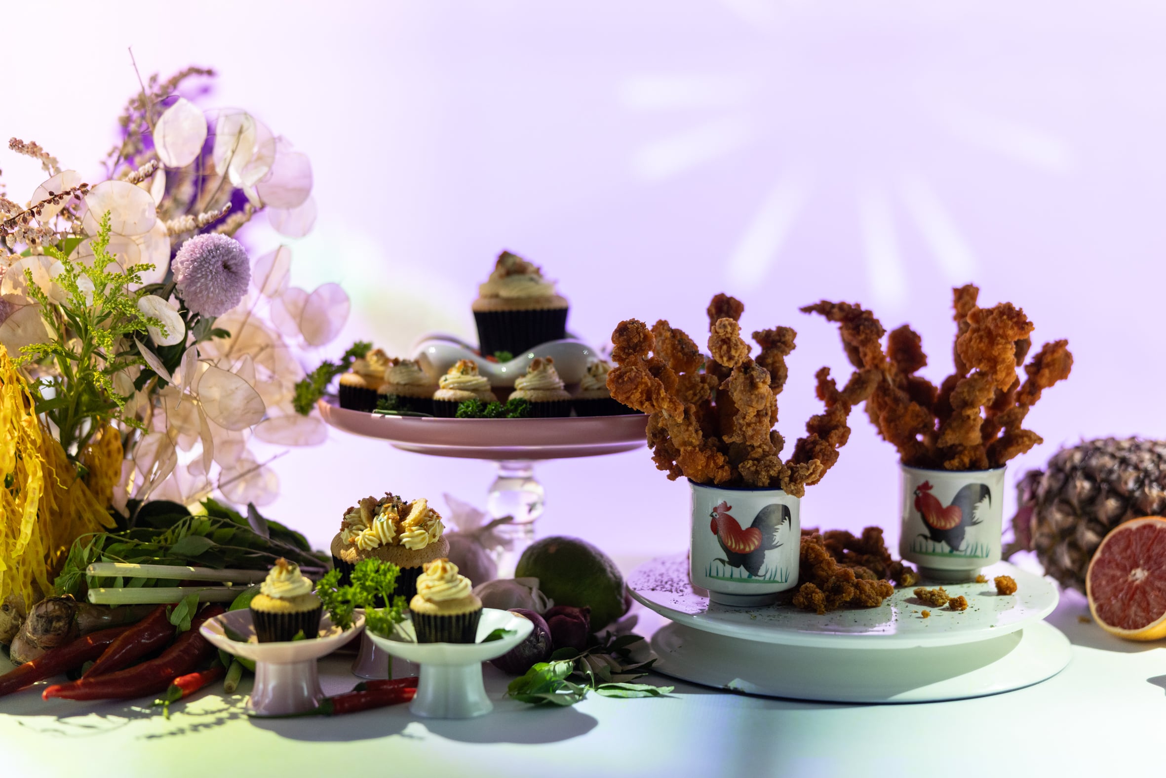 The Singapore experience: The immersive room featured local flavours and scents including laksa cupcakes, the Singapore Sling, and popcorn chicken with mayonnaise infused with Hainanese chicken rice flavour.
