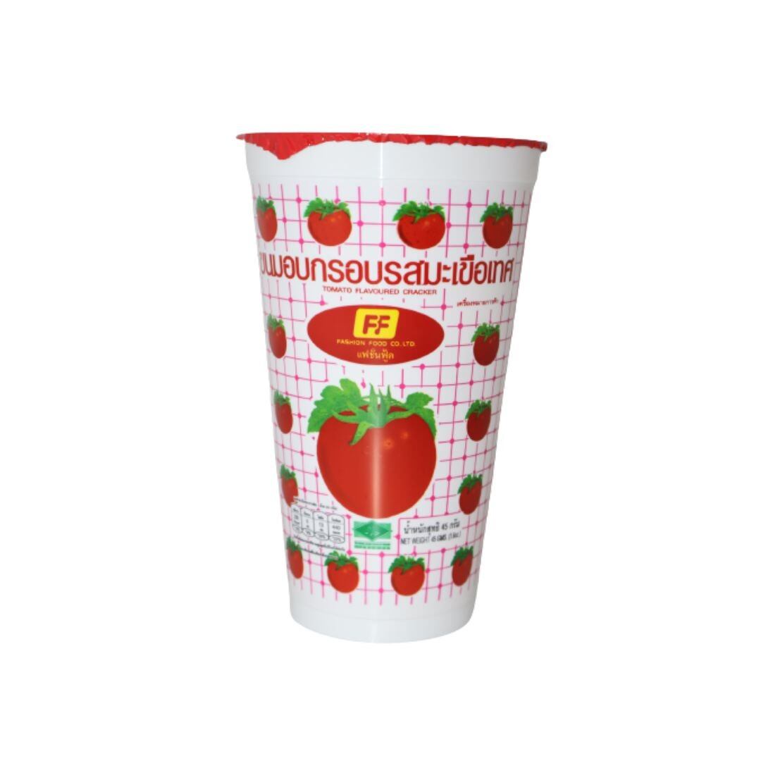 Fashion Food developed a cup packaging for its viral tomato chips to extend shelf life