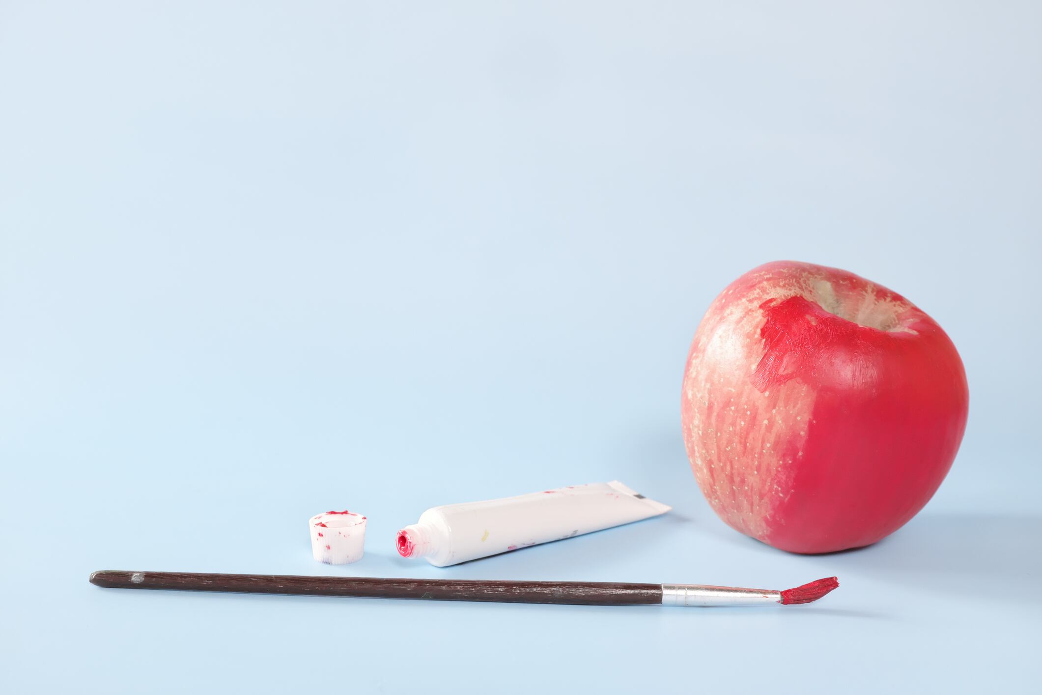 Fake food, coloring, fraud and fraudulent food concept