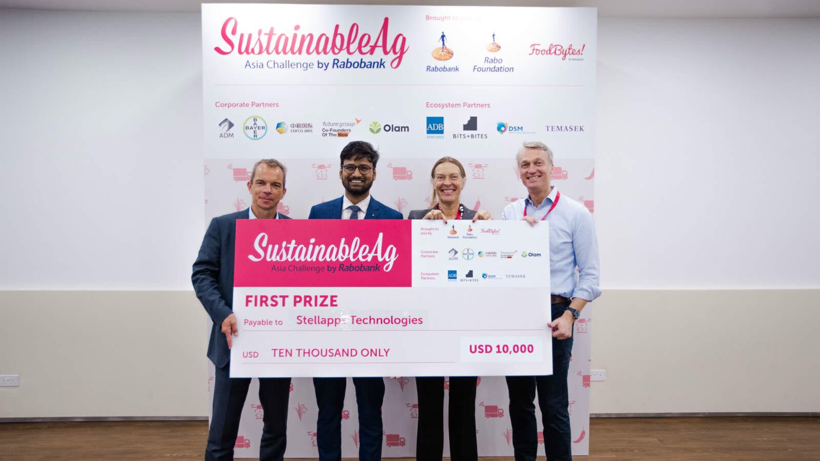 Of sustainability and partnerships: Stellapps Technologies wins Rabobank SustainableAg Asia Challenge top prize 