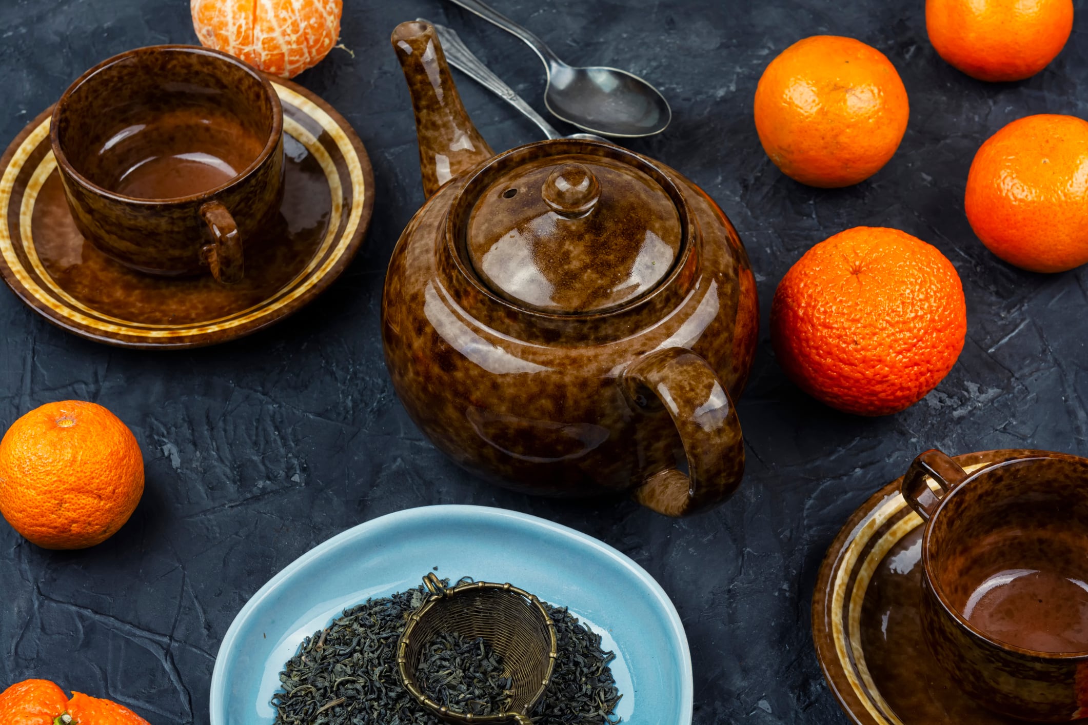 Oranges and tea feature prominently during Chinese New year.