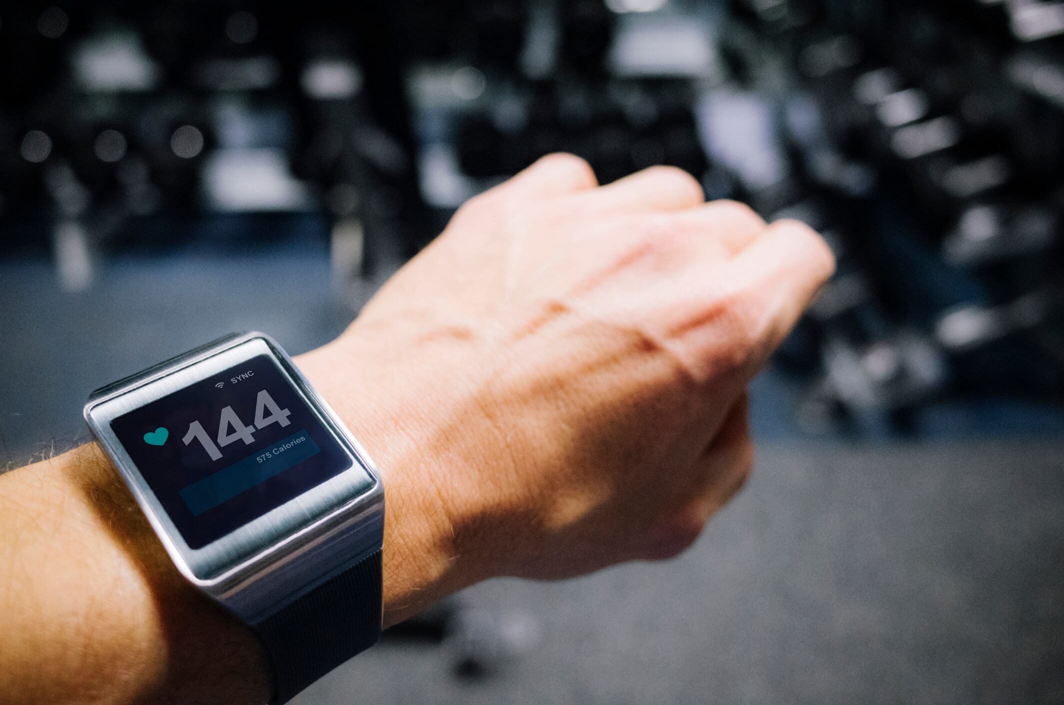 Smart watch showing pulse