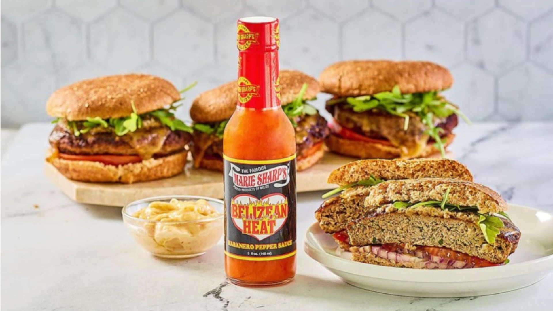 Marie Sharp’s hot sauce range includes unfermented varieties made with fruit and vegetables.