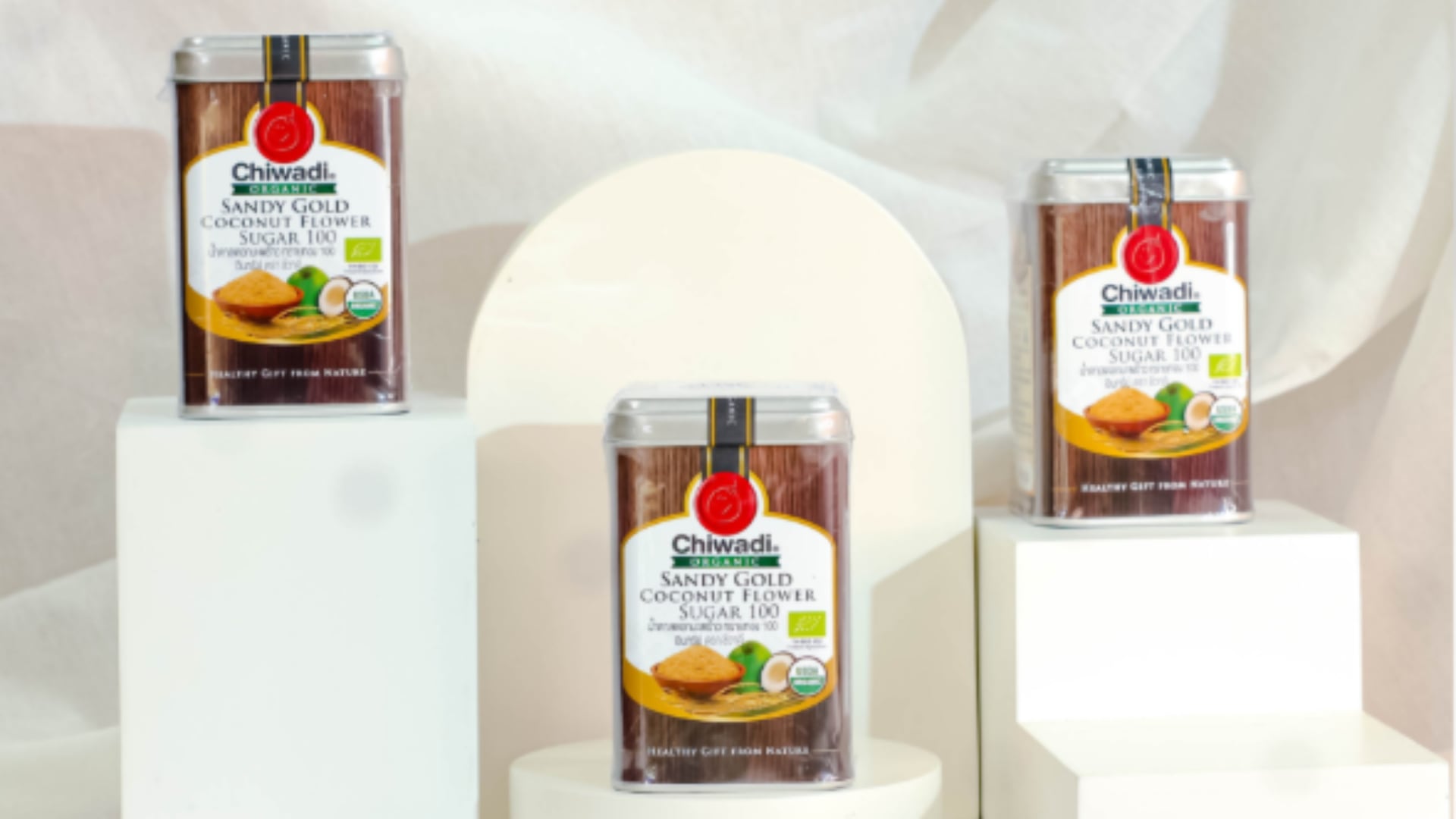 Coconut sugar made from coconut flower nectar can be used for baking.