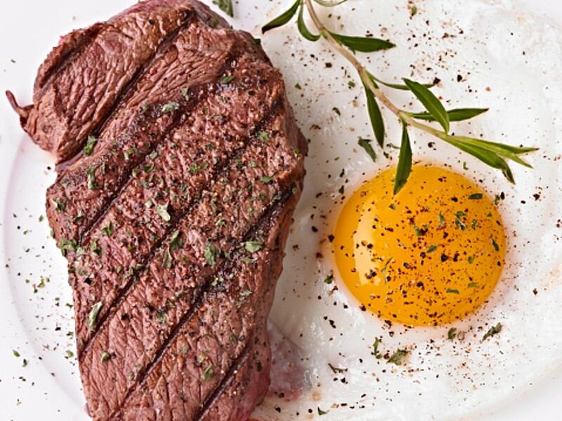 Meat and eggs
