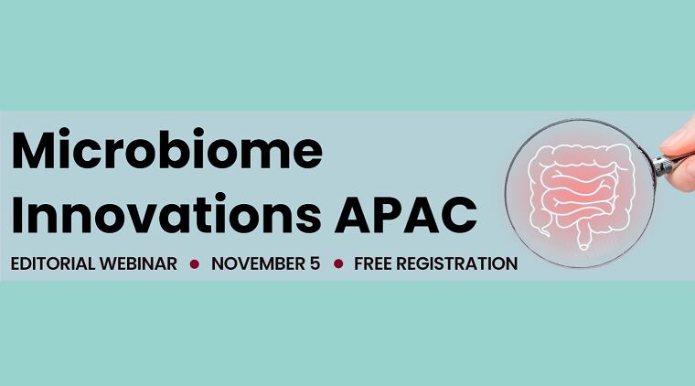 Join us for Microbiome Innovations APAC webinar on Tues, Nov 5