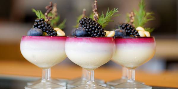 Tricolor Panna Cotta