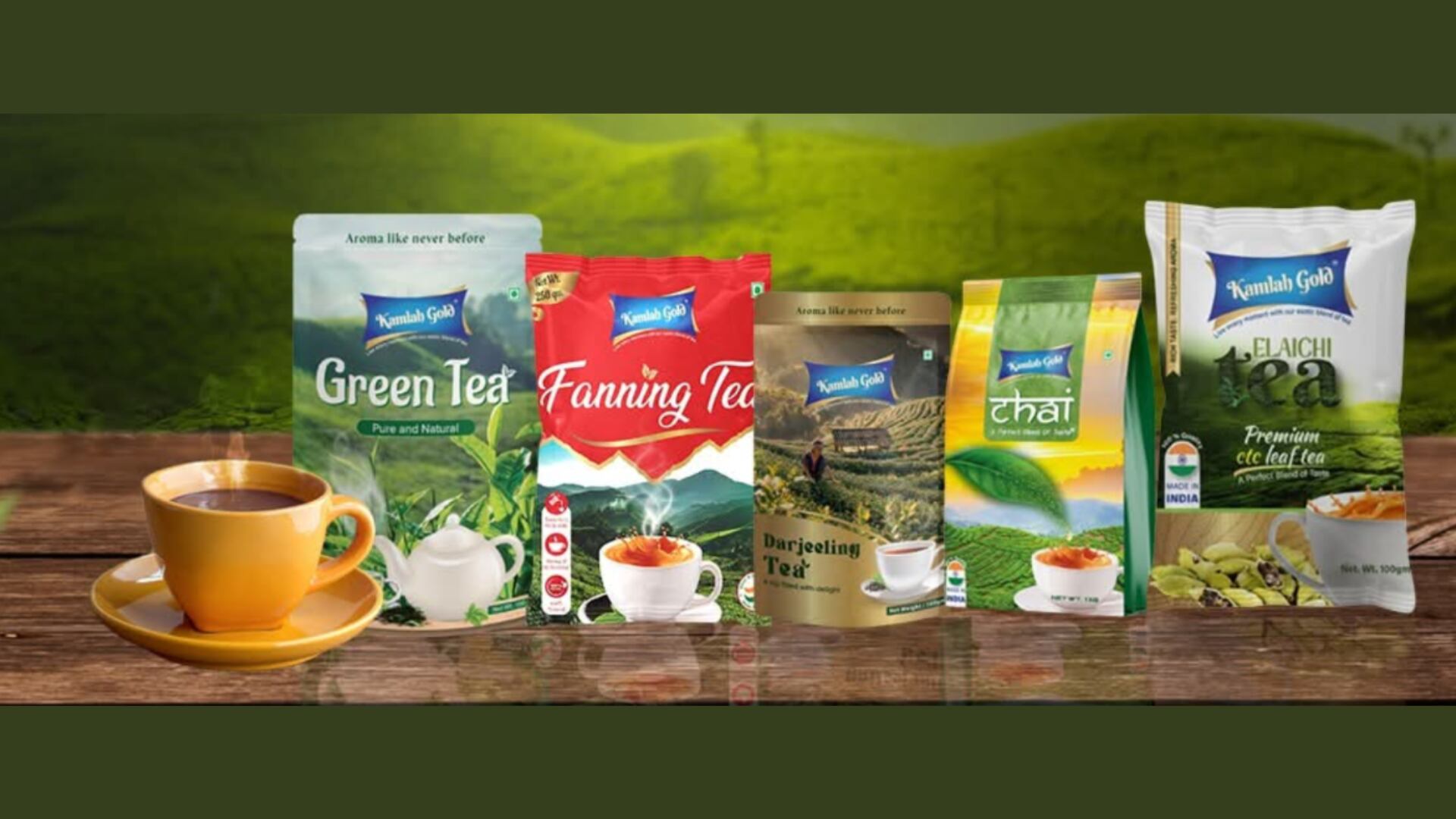 India's Kamlah Gold launches a new range of premixes, teabags, and loose teas in Singapore.
