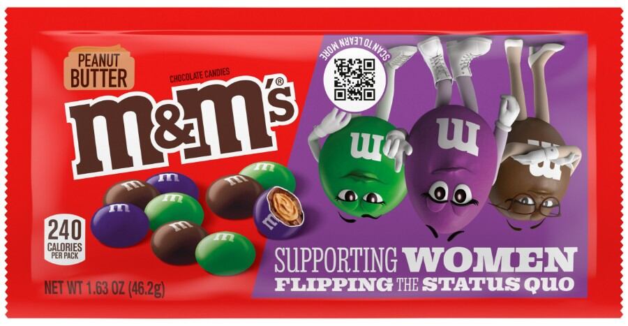 M&M'S female ‘spokescandies’ Green, Brown and Purple flip the status quo for International Women's Day