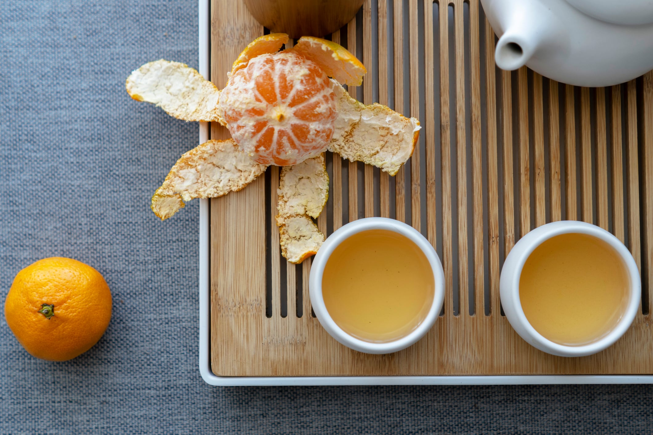 Mikan peel is traditionally used to brew teas in Japan.