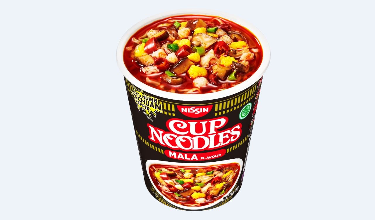 Worth the burn: Nissin Foods launches mala soup-type cup noodle for Malaysian and Singaporean spice lovers