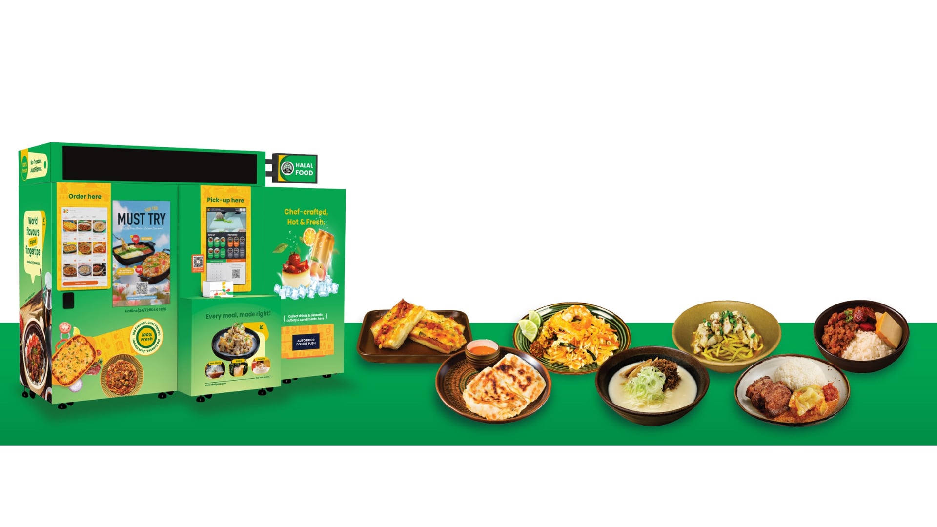 Singapore’s first AI-powered vending machine cooks RTE meals on the spot within four to eight minutes.