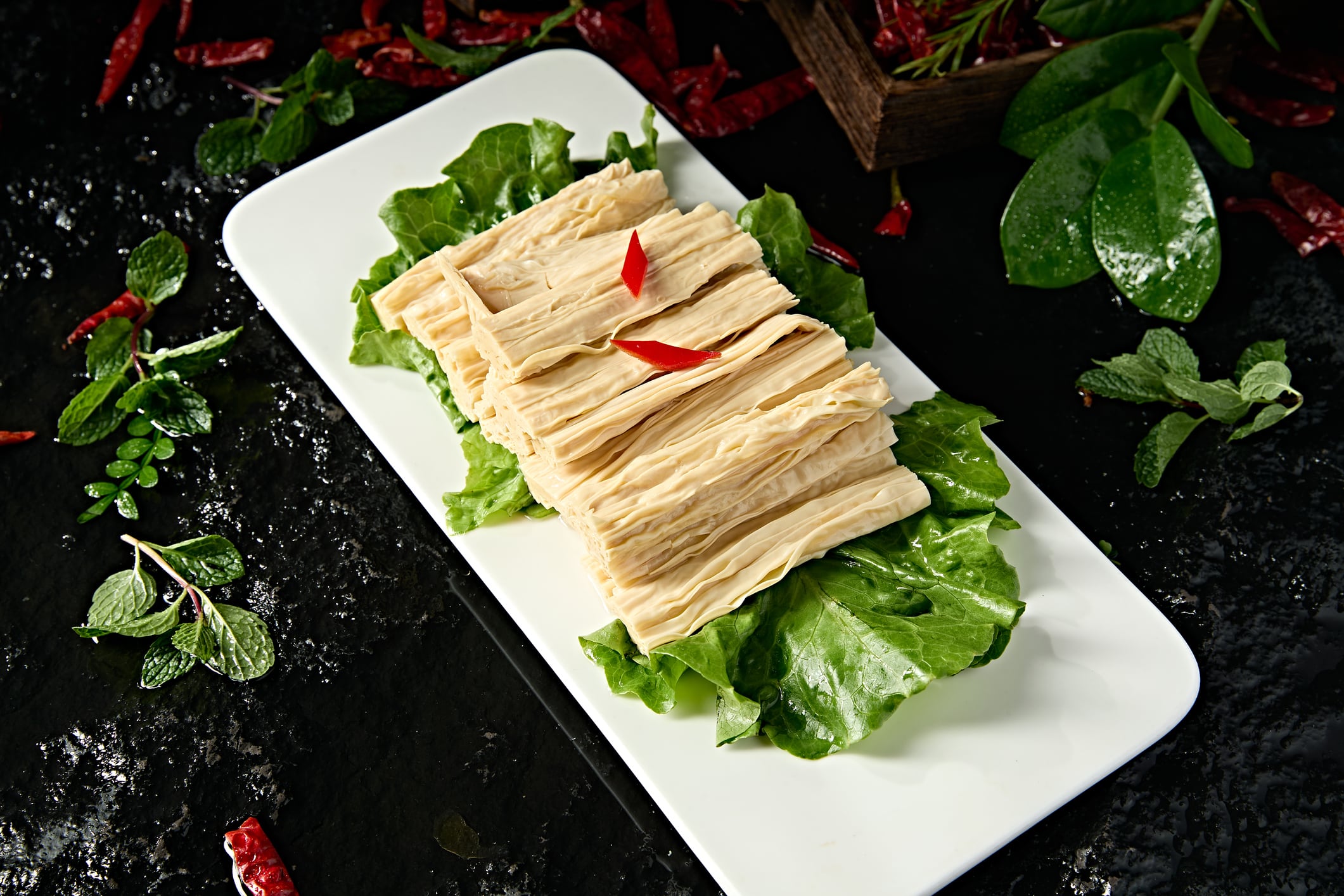 Dried bean curd skin