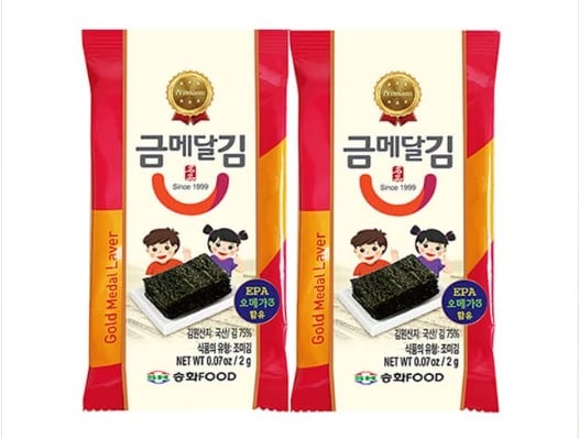 According to Song Hwa Food, its seaweed is harvested from Korea’s southern coast, where ocean and river waters meet to produce good quality seaweed.