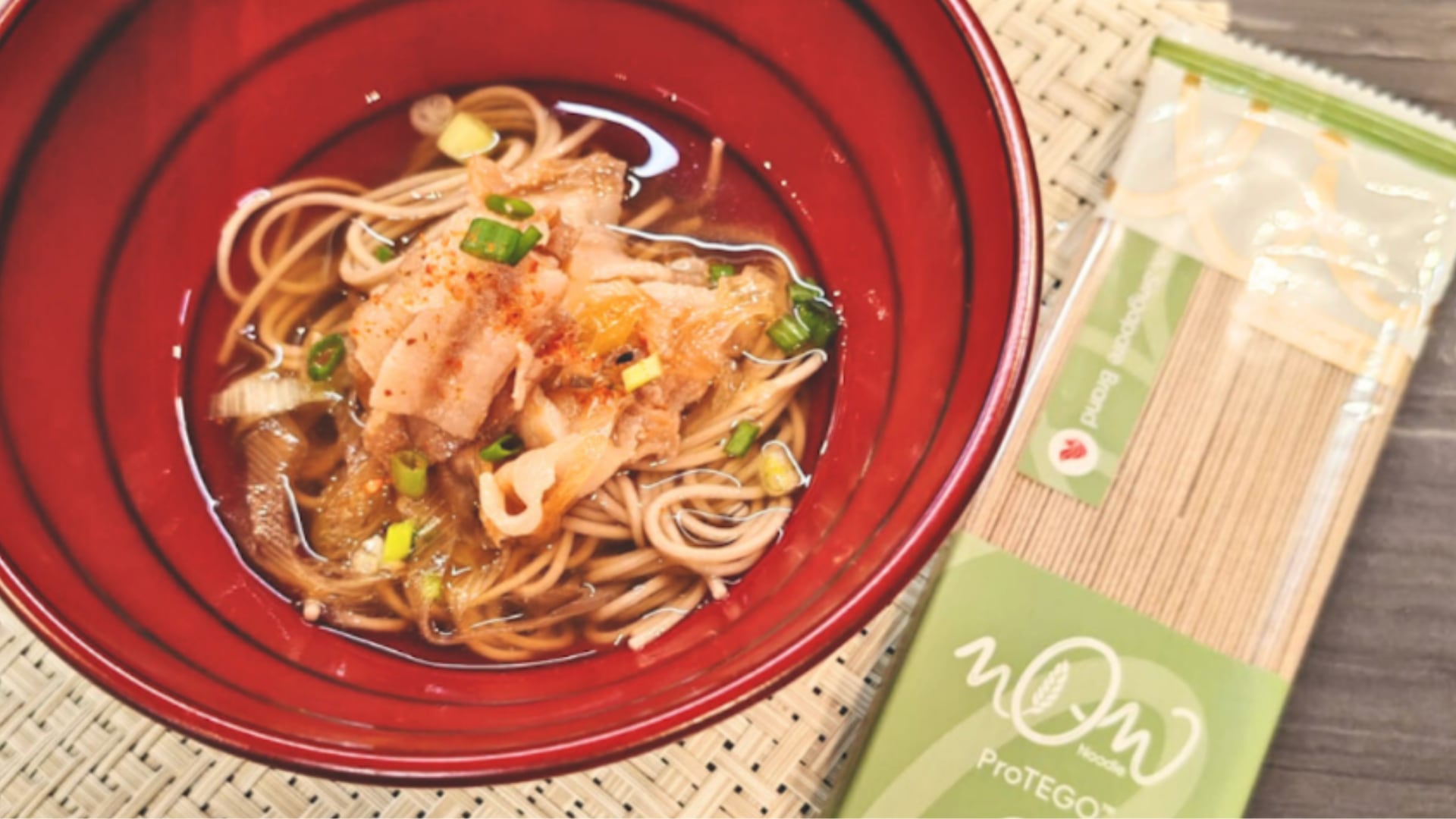 Protego noodles are formulated to be low-GI and low carb, but high in protein and fibre.