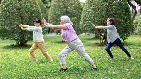 elderly women exercise