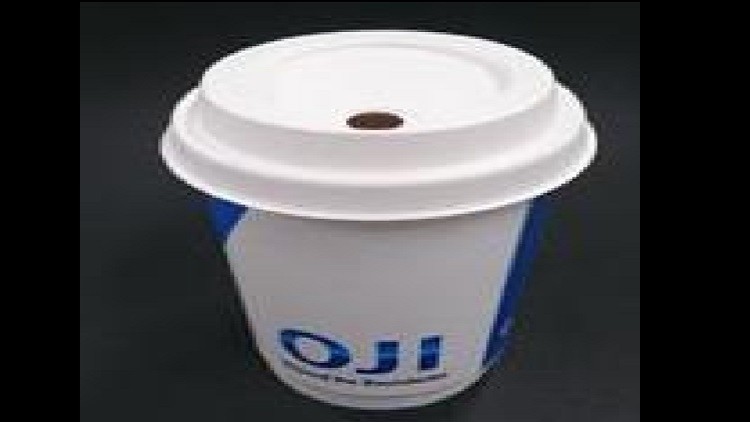 Oji Holdings has also developed a cup lid made from recyclable and biodegradable pulp, a departure from the conventional use of plastic.