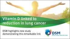 DSM highlights a new study relating vitamin D to reduced lung cancer risk