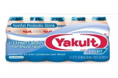 Yakult Light has 40% fewer calories than regular Yakult