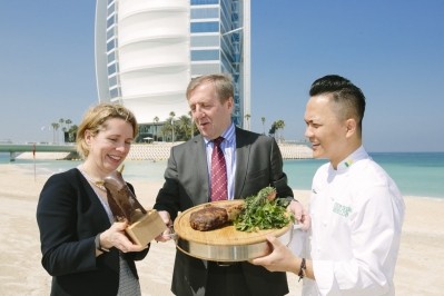 From left to right: Bord Bia CEO Tara McCarthy,Michael Creed and Reif Othman 