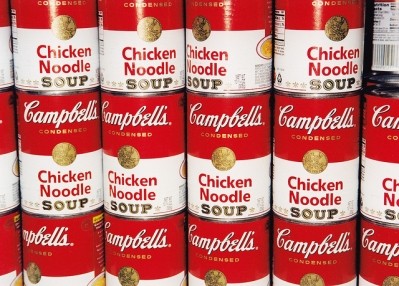 Campbells Soup metal tin cans