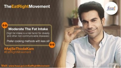 Actor Rajkumar Rao has been roped in as spokesman for the ad campaign ‘Aaj Se, Thoda Kam’ — translating to “From today, slightly less”. 