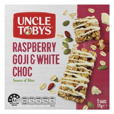 Nestle Australia’s Uncle Tobys muesli bars have launched a new range with a superfoods and nutritional health focus, targeting whole families and consumers looking for convenient snacking options. ©Uncle Tobys