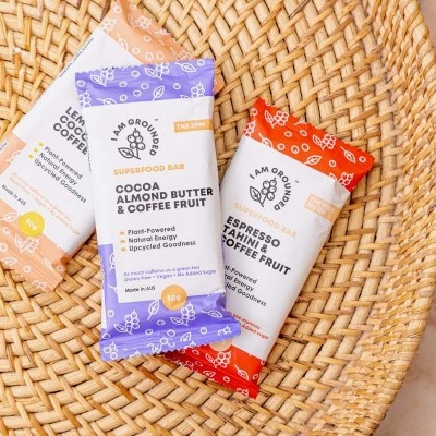 Australian snack firm I Am Grounded has launched snack bars made from upcycled coffee fruit, and is now trying to overcome consumer perceptions that they are eating products made of ‘food waste’. ©I Am Grounded