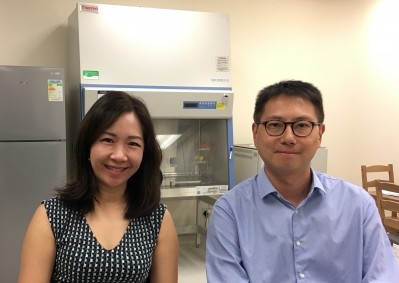 From left to right: Carrie Chan (co-founder and CEO) and Dr Mario Chin (co-founder and CSO) at the company’s R&D lab in Hong Kong Science Park ©Avant Meats