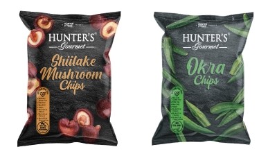 Hunter Foods recently introduced its latest products, mushroom chips and okra chips, at Gulfood. ©Hunter Foods