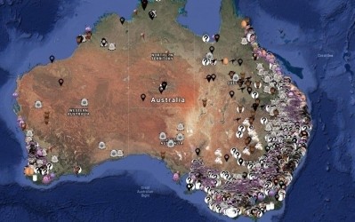 Aussie Farms published a map of farms and abattoirs in Australia earlier this year