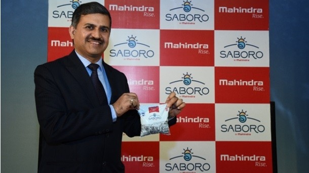 Ashok Sharma, president and chief executive – Agri and Africa and South Asia operations, Mahindra & Mahindra Ltd. at the launch of Saboro milk in Indore.