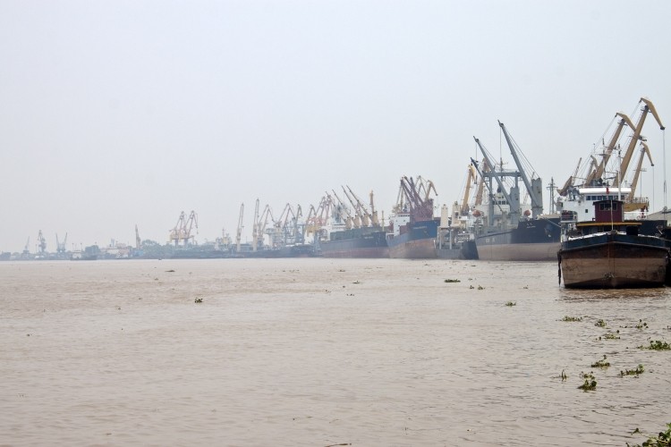 Most of the Indian meat is loaded into ships bound for China, in Haiphong Port, Vietnam
