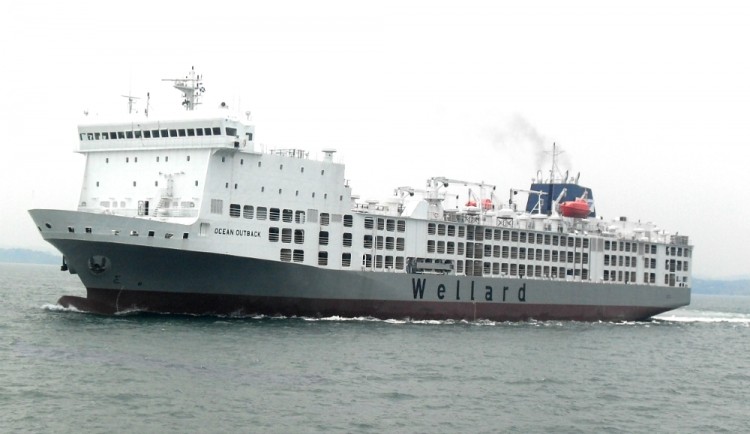 The M/V Ocean Outback was built in 2010 and is 130 metres long
