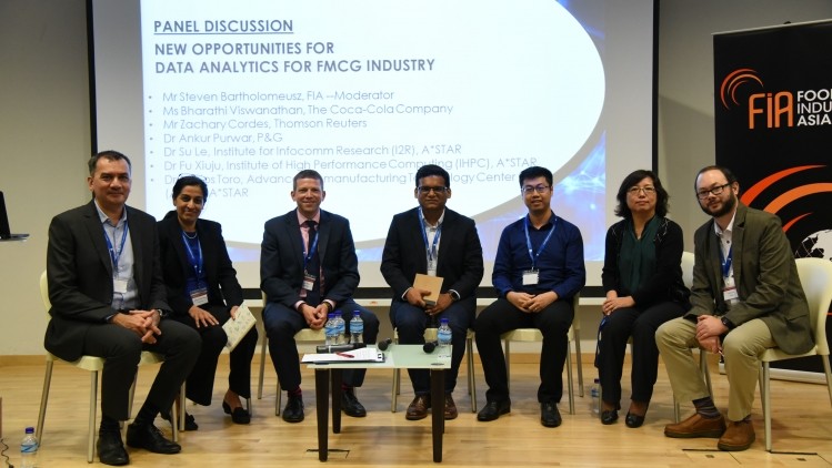 Panellists at the Smart Data and the Food & FMCG Industry event by FIA and A*Star. ©FIA