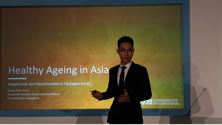 Euromonitor's Chin Juen Seow outlined key trends for new products for Asia’s rapidly ageing population at the inaugural Healthy Ageing APAC Summit.