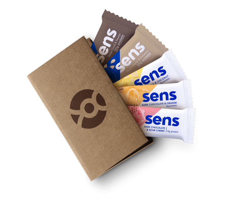 Energy bar from SENS Food made with cricket flour is just one of the products from the company ©SENS Foods