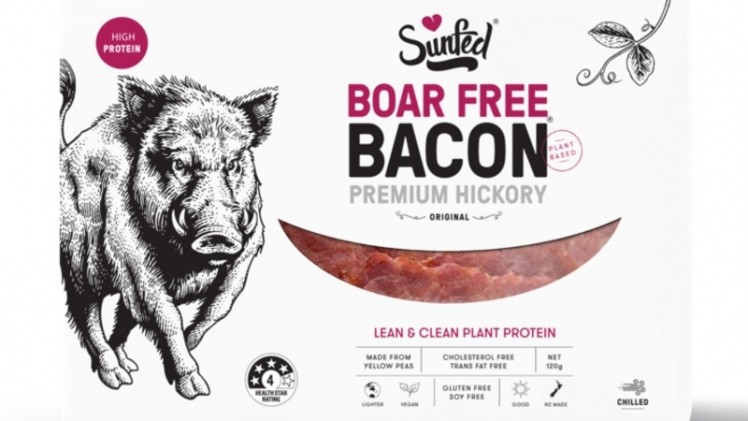 New Zealand-based plant-based meat firm Sunfed Meats’ recent launch of its Boar-Free Bacon in supermarkets nationwide has seen strong success due to its taste, texture and a rising demand for healthy and clean foods by consumers. ©Sunfed Meats