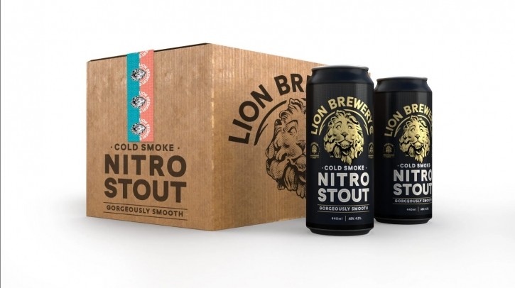 Lion Brewery has launched its pioneering nitrogen-infused stout in a canned format to cater to easier at-home consumption. ©Lion Brewery