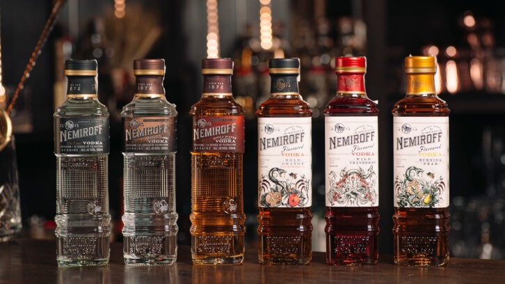 Nemiroff Vodka is banking on its premium vodka offerings made via a combination of multiple filtration stages and high-quality wheat to expand its progress into major targets in the Asia Pacific region. ©Nemiroff