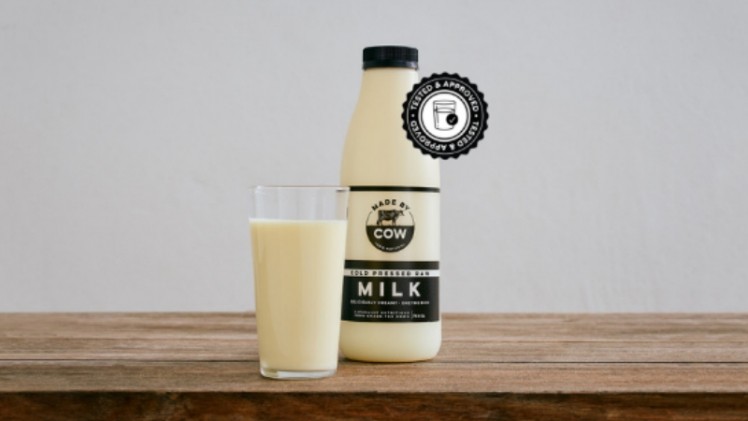 Australian cold-press raw milk company Made By Cow is banking on the long shelf life of its products to support its foreign export expansion plans into Asia. ©Made By Cow