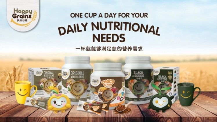 Malaysian multigrain drink specialist firm Happy Grains is looking to become the nation’s top breakfast drink as it seeks to rival the big three of tea, coffee and malted chocolate. ©Happy Grains