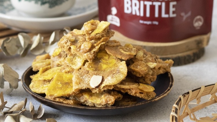 The new Melvados offering, Pisang Goreng brittle, is a crowd-pleaser in the Singapore market. © Melvados
