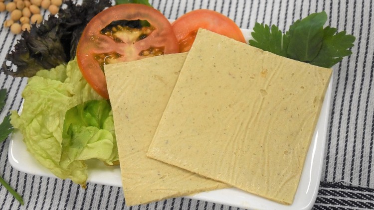Okara can be formulated into soy cheese and commercialised for public consumption. ©Republic Polytechnic