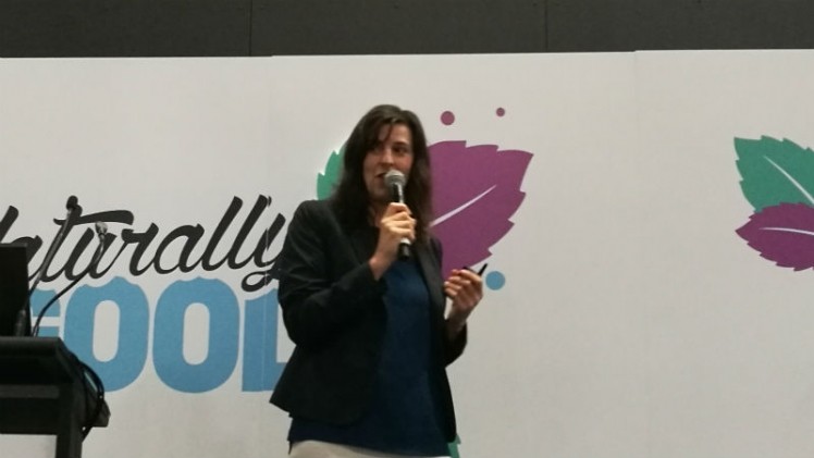 Constable speaking at the Naturally Good Expo 2019.