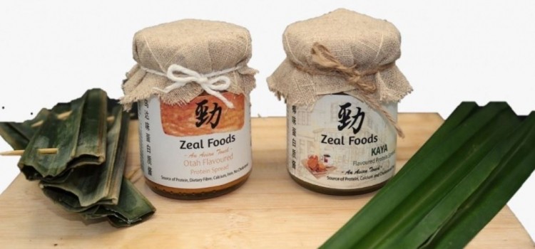 The otah- and kaya-flavoured spreads created by Zeal Foods ©Singapore Institute of Technology