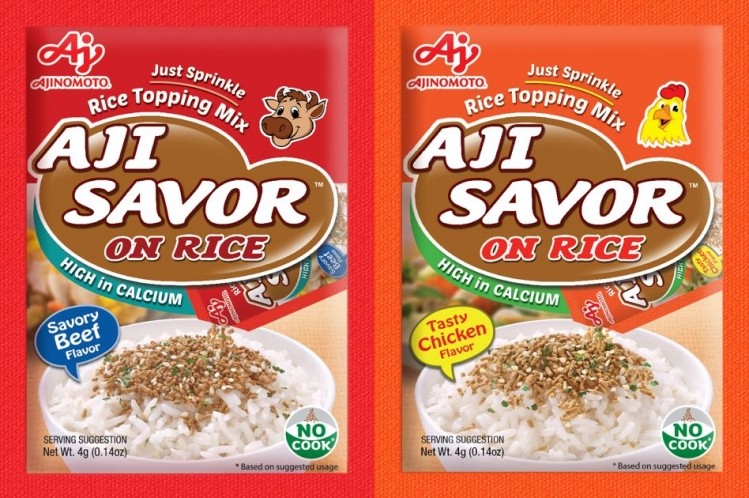 Ajinomoto launches calcium-rich rice topping mix in two flavours ©AjinomotoPhilippines
