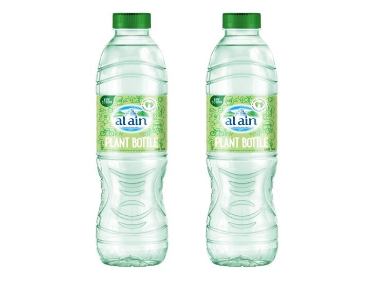 The Al Ain Plant Bottle uses 60% less energy consumption during the manufacturing process, more than 50% savings in non-renewable energy and is 100% biodegradable ©Agthia