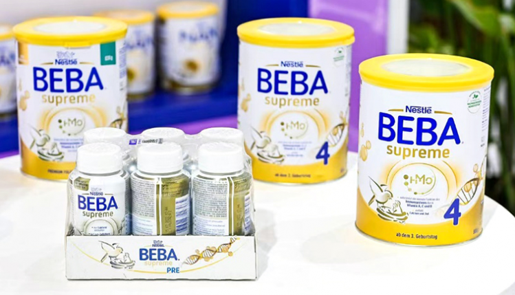 Beba Supreme infant formula powder and liquid milk. ©Nestle 